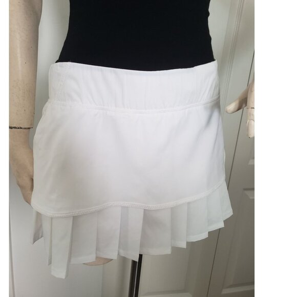 BNWOT Calvin Klein white pleated skort tennis skirt w shorts underneath SMALL - Picture 2 of 15
